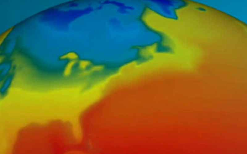 geothermal graphic of earth