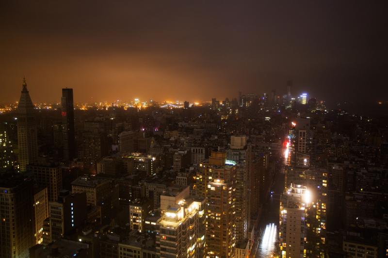 Power outage in New York City during Hurricane Sandy