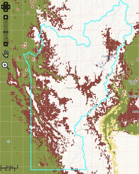 Screenshot from the CalWeedMapper