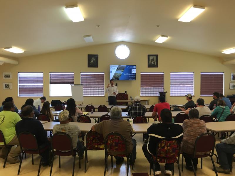 Climate change workshop on the Burns Paiute Reservation