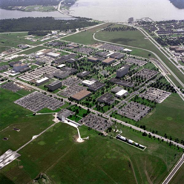 Photo of NASA's Johnson Space Center facility in Houston, Texas