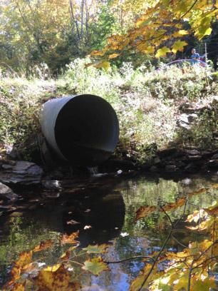 Culvert on Lake Creek in Rensselaerville, New York.