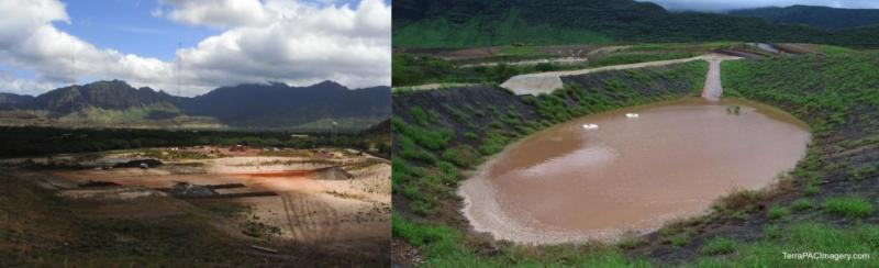 Landfill and stormwater retention basin