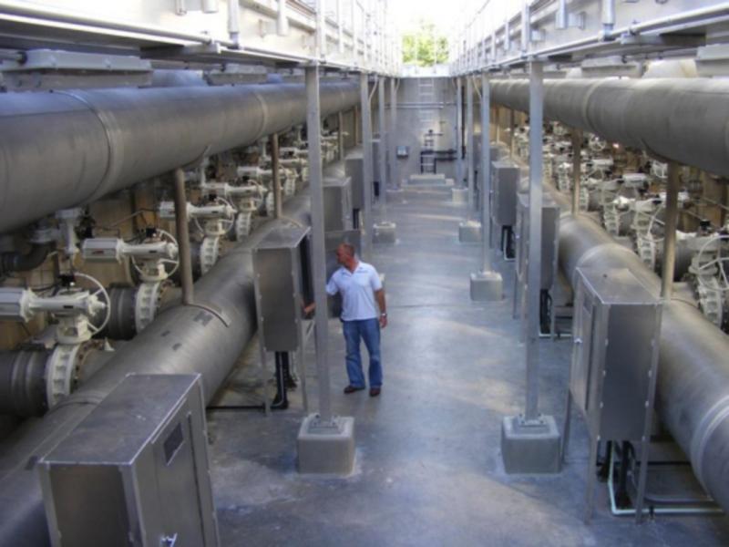 Filter Gallery at the Peace River Water Treatment Facility