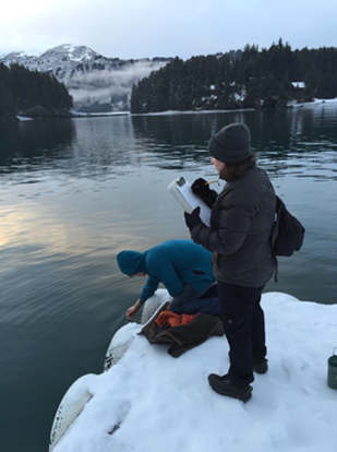 People sampling water