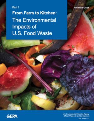 Cover of the From Farm to Kitchen: The Environmental Impacts of U.S. Food Waste report