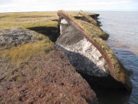 Photo of coastal erosion on Cape Halkett, Alaska