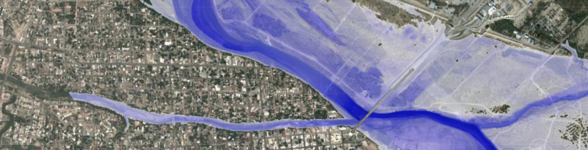 Screen capture from the Inundation Mapping Interface tool