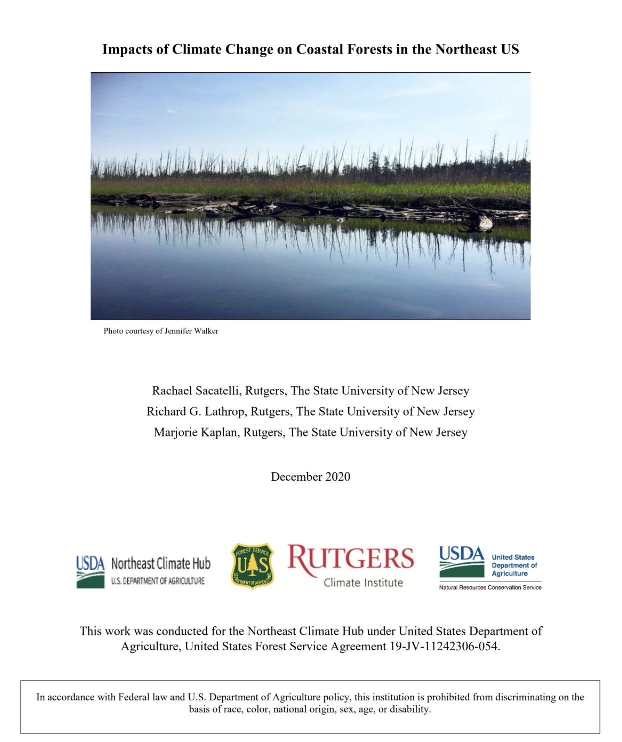 Climate Change and Northeastern Coastal Forests