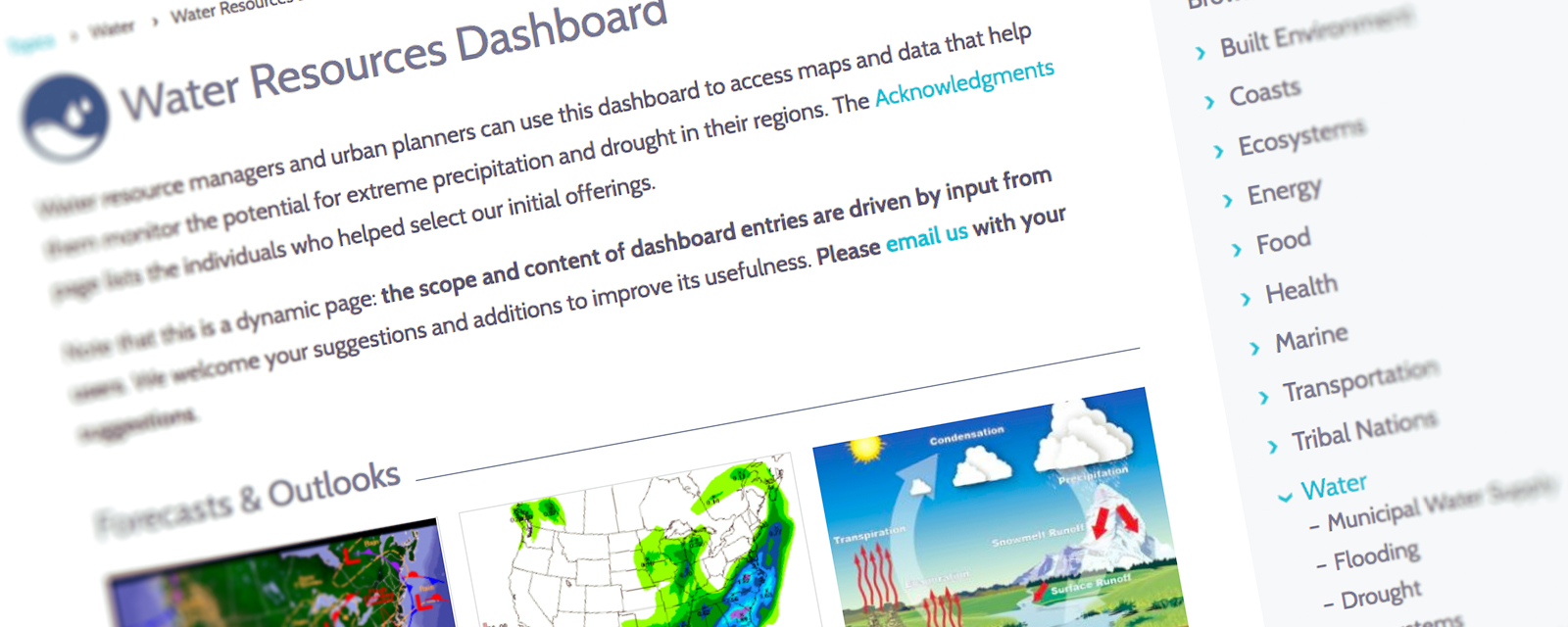 Water Resources Dashboard